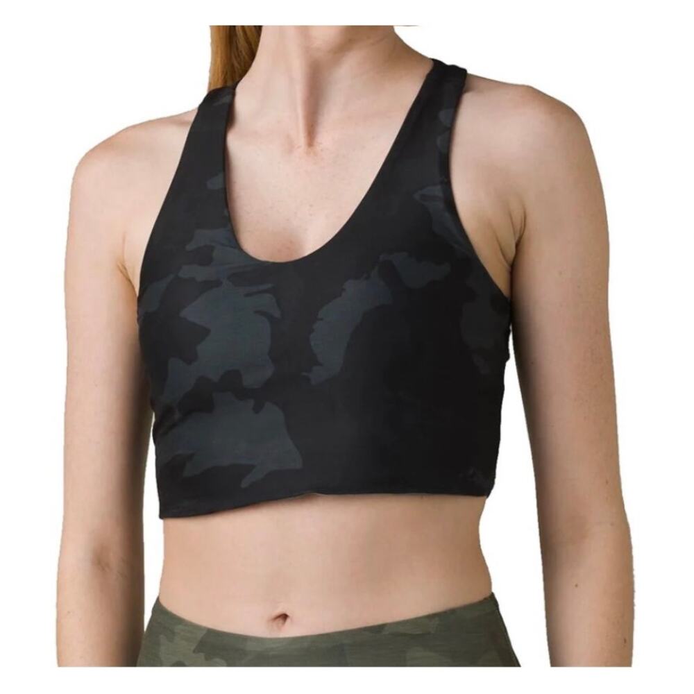 NWT Prana Momento Reversible Camo Sports Bra Women's Size Small